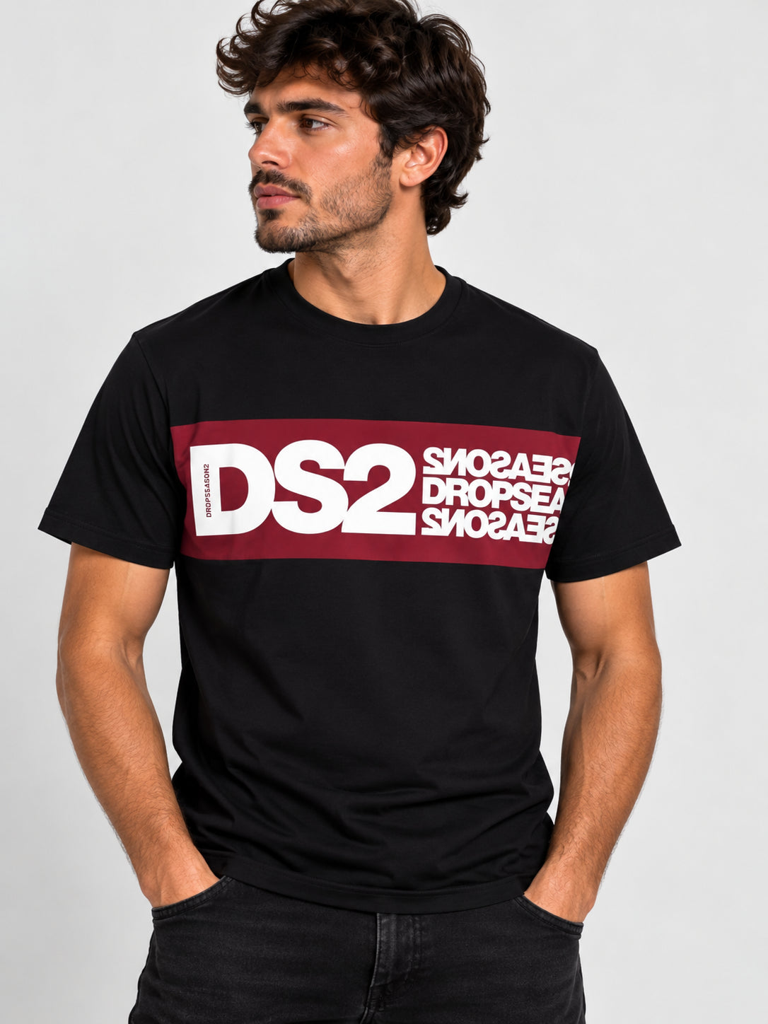 T-shirt DS2 uomo cotone AI 2026