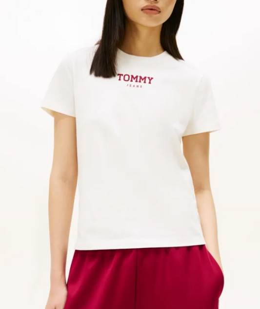 T-shirt Tommy Jeans donna essential regular cotone