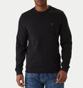 Felpa Guess uomo basic cotone girocollo