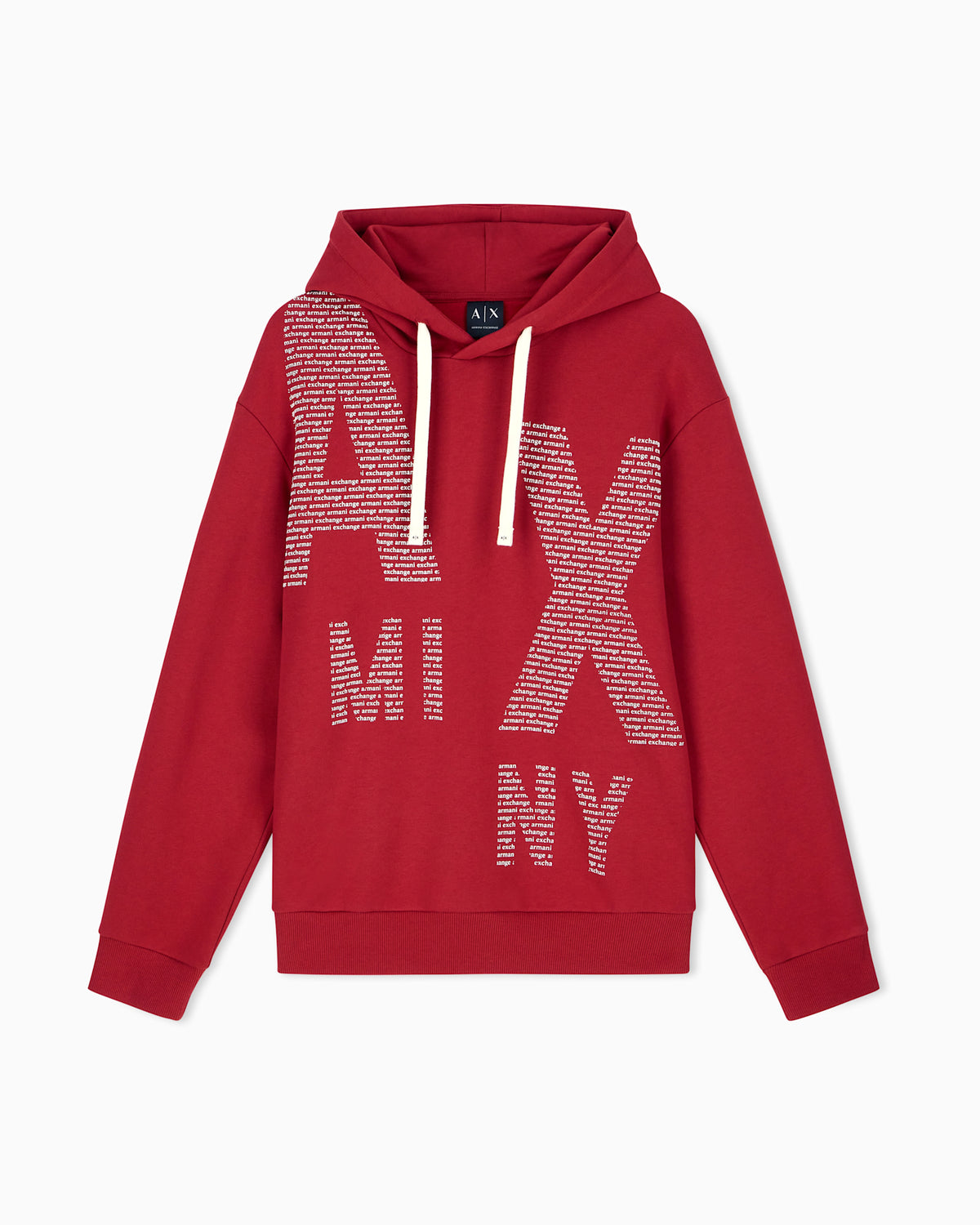 Felpa cotone A|X uomo logo AI 2026