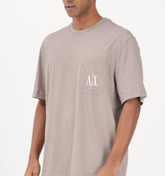 T-shirt Uomo A|X Regular Fit Logo deep navy pe26