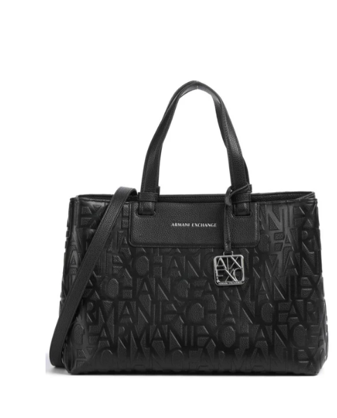 Borsa shopper A|X Armani Exchange donna tessuto tecnico