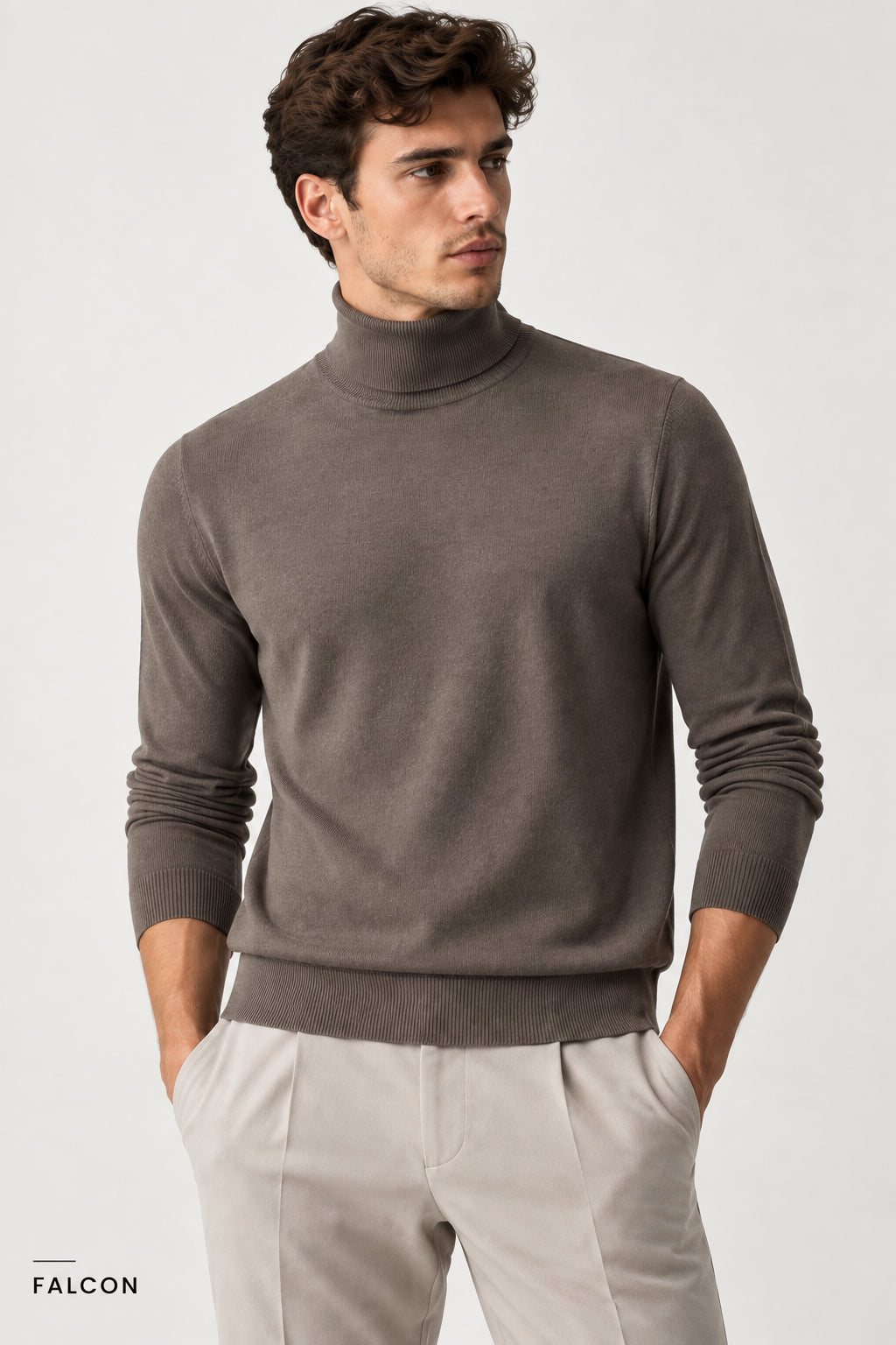Maglia uomo A|X misto lana costine