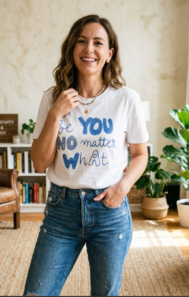 T-shirt donna MARKUP cotone girocollo stampa scritta
