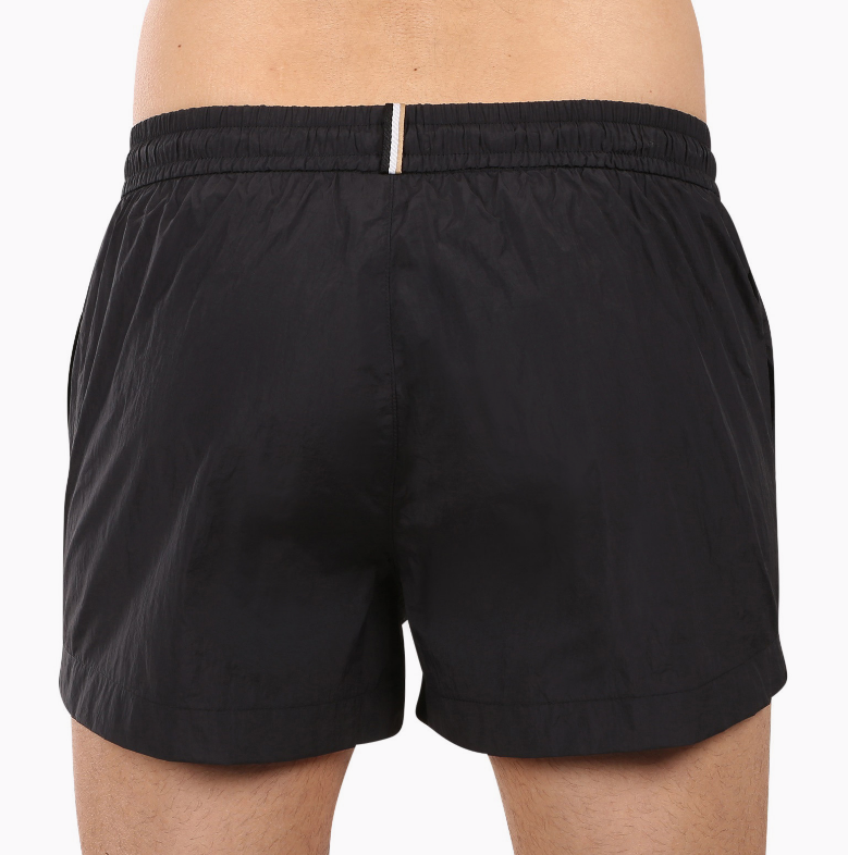 Costume boxer mare Hugo Boss uomo logo outline