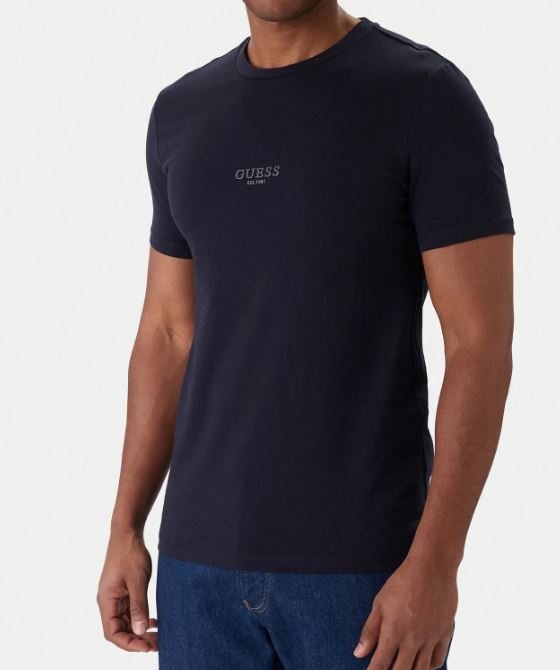 T-shirt Guess uomo Aidy cotone girocollo