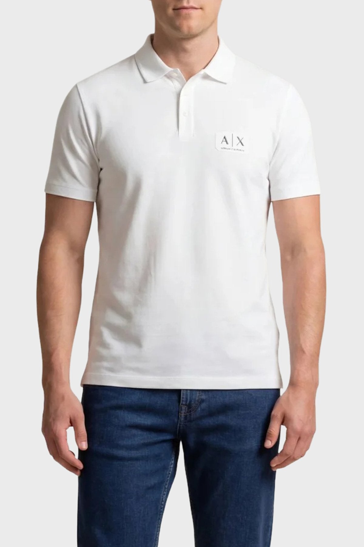 Polo A|X Armani Exchange uomo cotone jersey manica corta