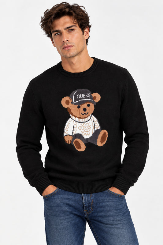 Maglione Guess uomo Navin motivo orso