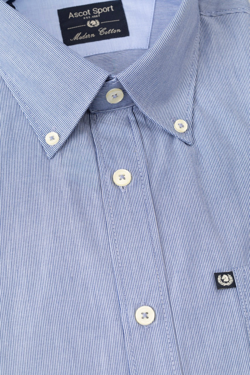 Camicia button down ASCOT uomo popeline cotone