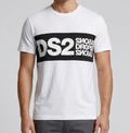 T-shirt DS2 uomo cotone banda logo PE 2026