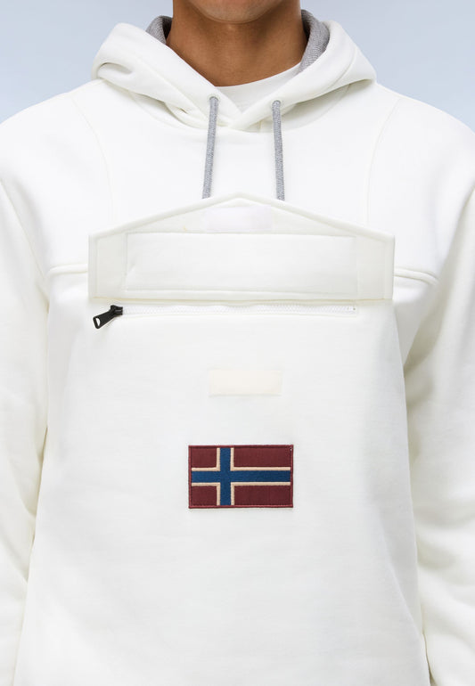 Felpa mezza zip uomo Napapijri Burgee cotone