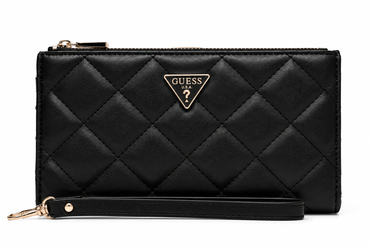 Portafoglio donna Guess Juliet organizer doppia zip