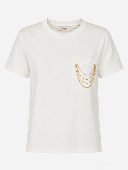 T-shirt donna MARKUP cotone taschino manica corta