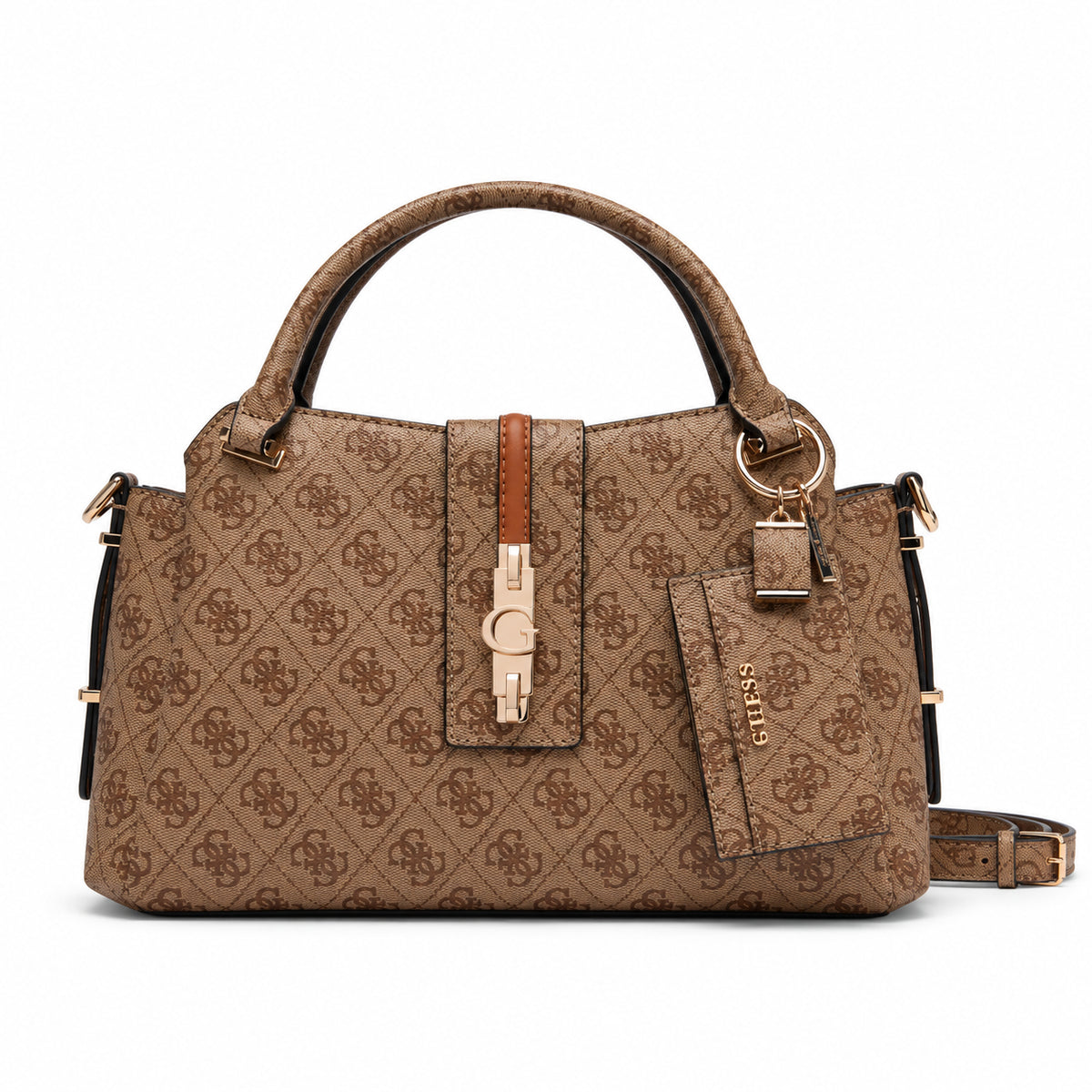 Borsa mano Guess Yvonne logo similpelle donna