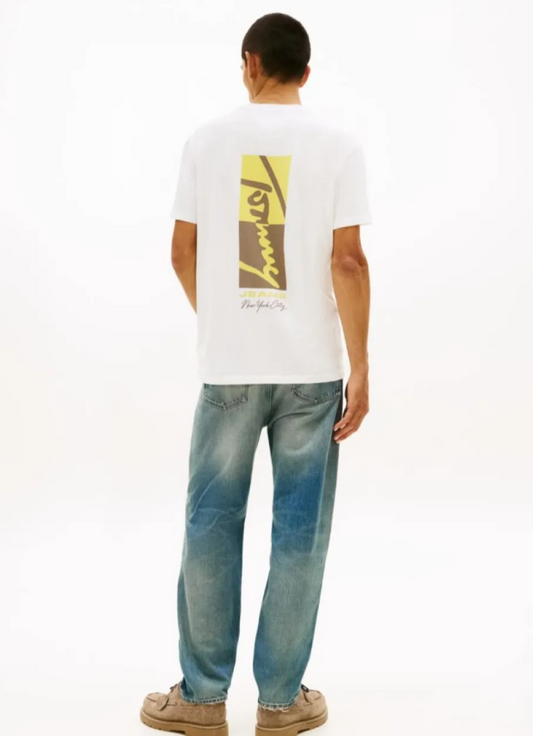 T-shirt Tommy Jeans uomo Regular Sign Block PE 2026