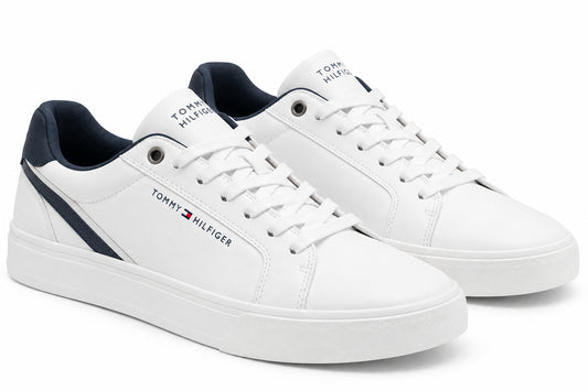 Sneakers court pelle Tommy Hilfiger uomo