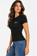 T-shirt Guess donna manica corta mini logo modal