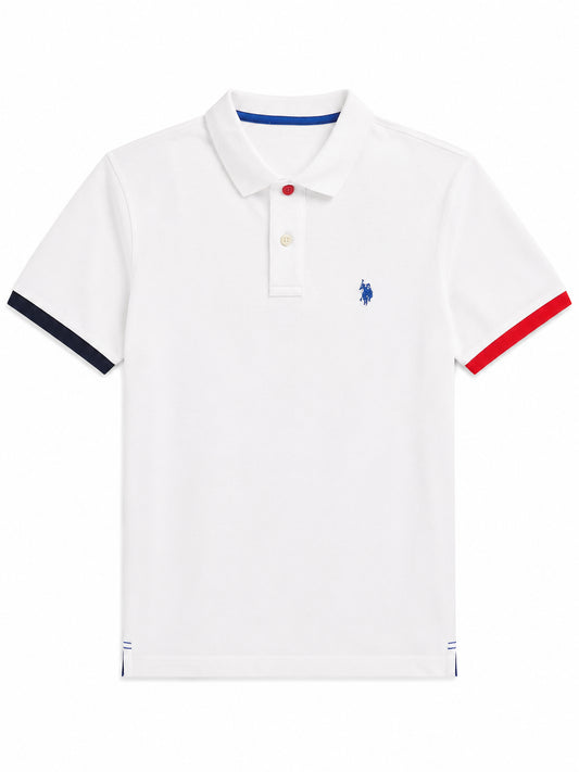 Polo uomo U.S. Polo Assn. piqué cotone manica corta