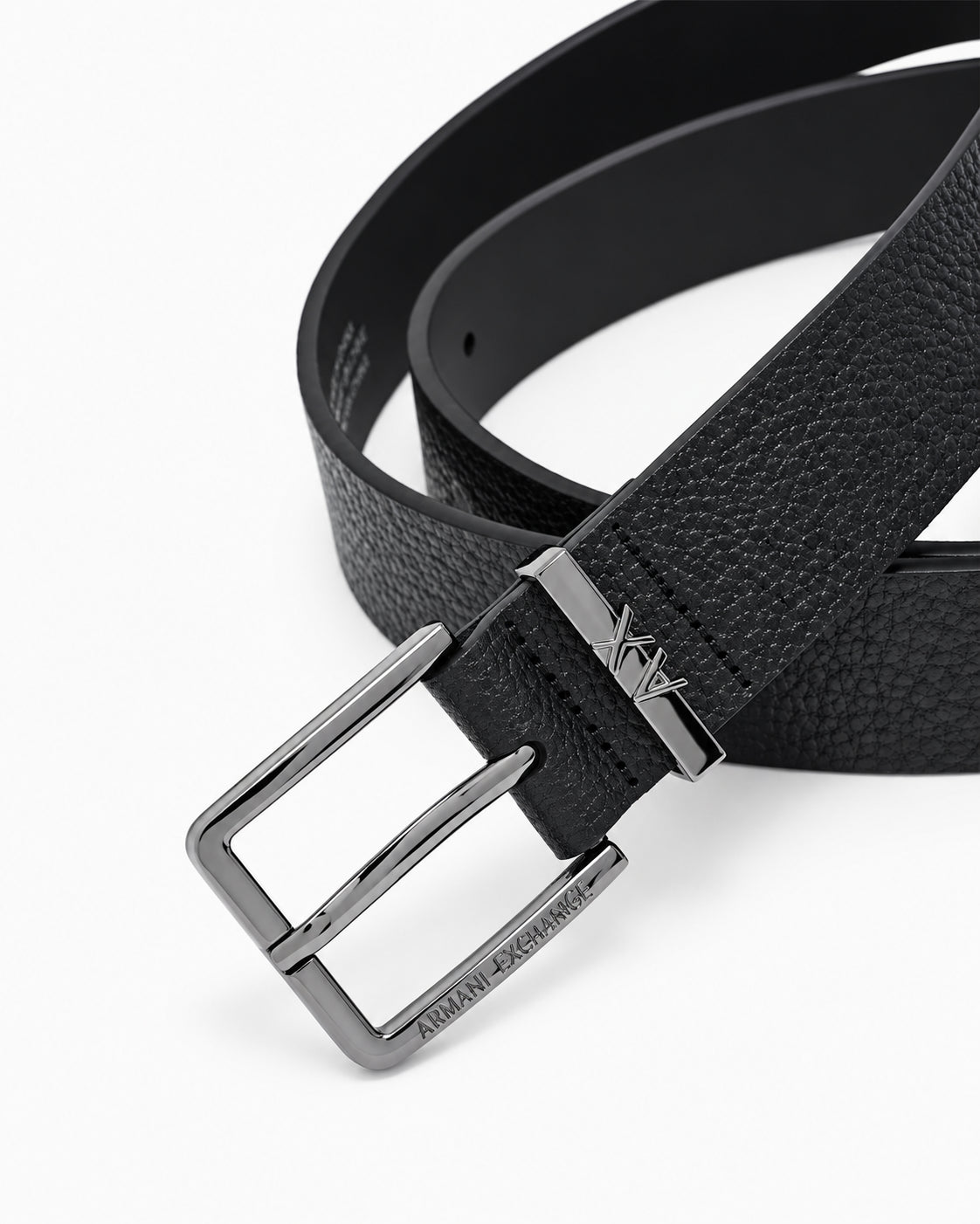 Cintura A|X Armani Exchange uomo vera pelle fibbia logo