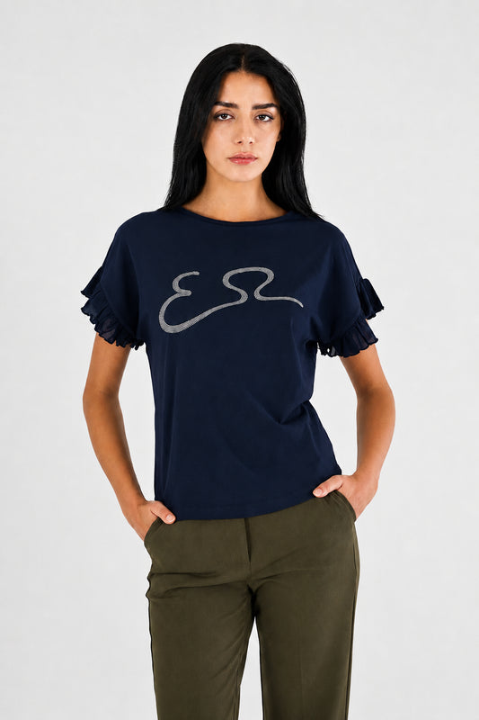 T-shirt basic Donna YES-ZEE manica corta cotone PE 2026