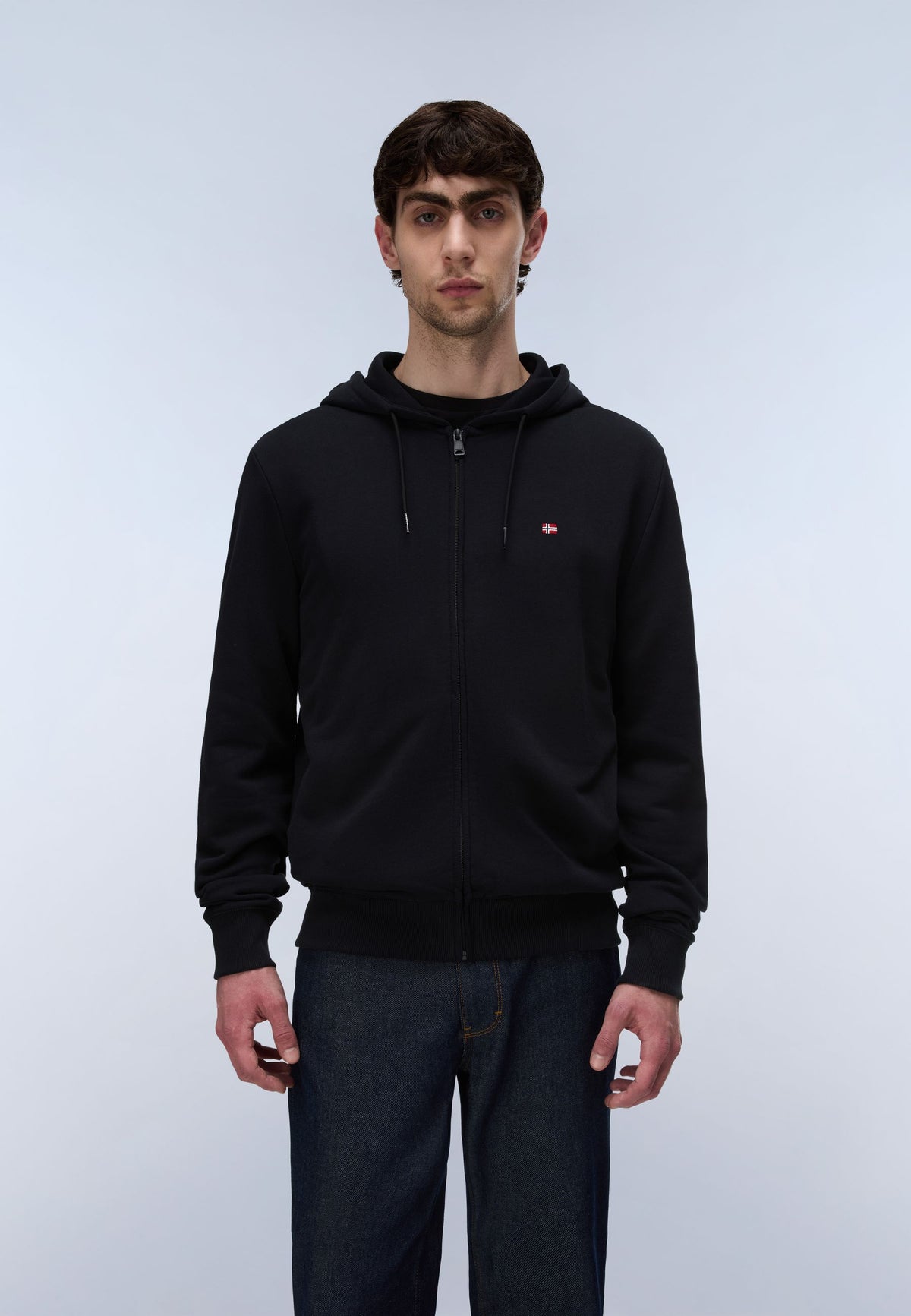 Felpa zip cappuccio uomo Napapijri Balis cotone