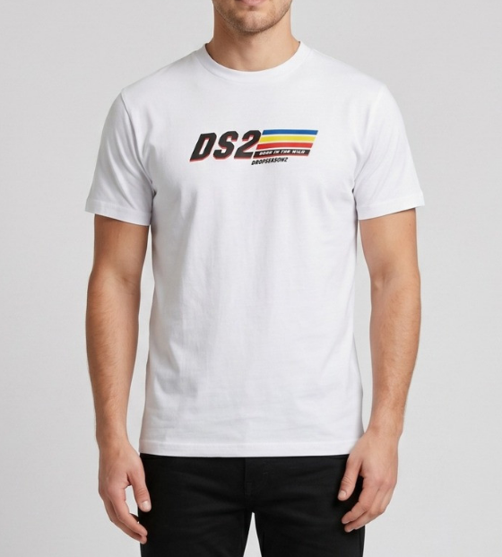 T-shirt DS2 uomo manica corta logata PE 2026
