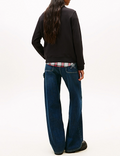 Felpa Tommy Jeans donna regular cotone jersey logo