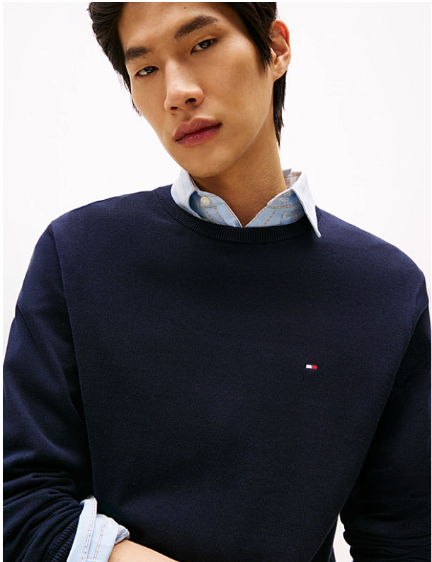 Maglia Tommy Hilfiger Uomo Cotone Girocollo Regular Fit