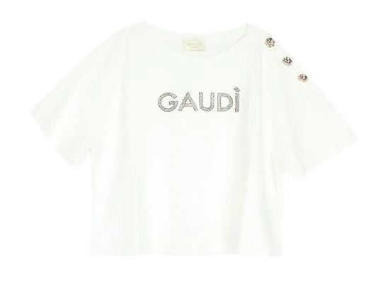 T-shirt donna Gaudi' Jeans manica corta cotone