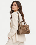 Borsa mano Guess Yvonne logo similpelle donna