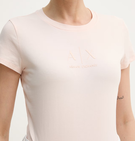 T-shirt Armani Exchange A|X donna slim fit girocollo