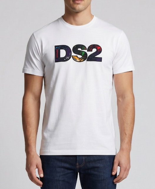 T-shirt DS2 uomo manica corta cotone Drop Season 2