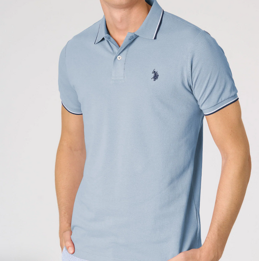 Polo U.S. Polo Assn. uomo micro piqué manica corta cotone