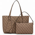 Borsa tote Guess Brenton zip logo donna