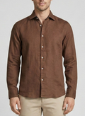Camicia uomo MARKUP lino manica lunga collo francese