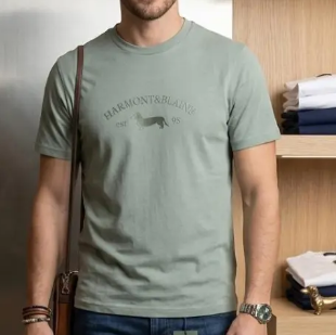 T-shirt uomo Harmont & Blaine cotone stampa logo