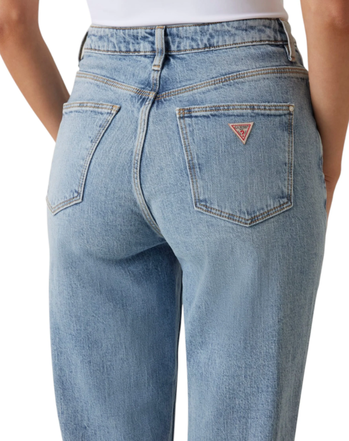 Jeans Guess donna Mom denim cotone