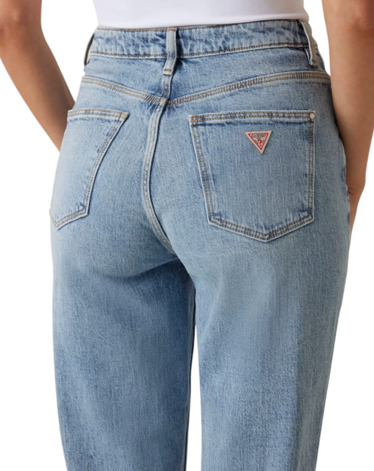 Jeans Guess donna Mom denim cotone