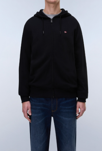 Felpa full zip cappuccio Napapijri Balis uomo