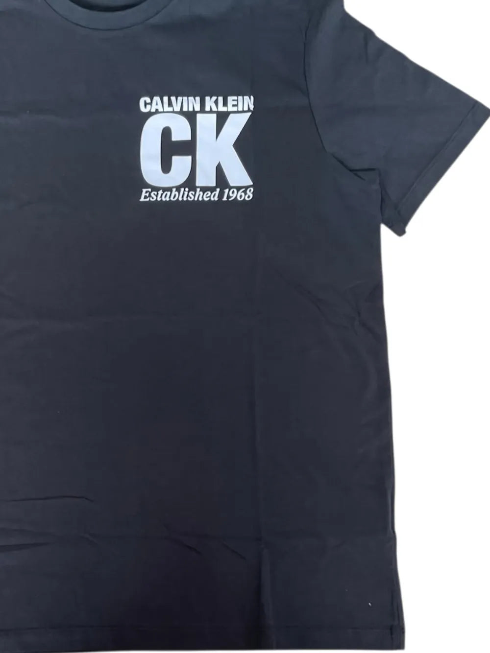 T-shirt basic uomo Calvin Klein con logo in cotone PE 2026 black