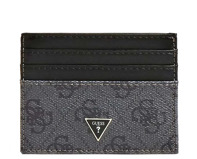 Portacarte Guess uomo Milano misto nero antracite