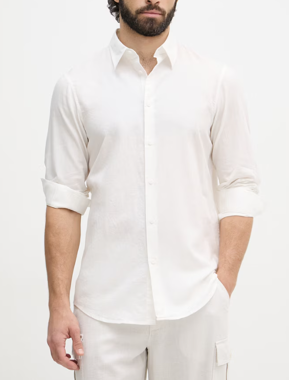 Camicia uomo Armani Exchange A|X logo manica lunga