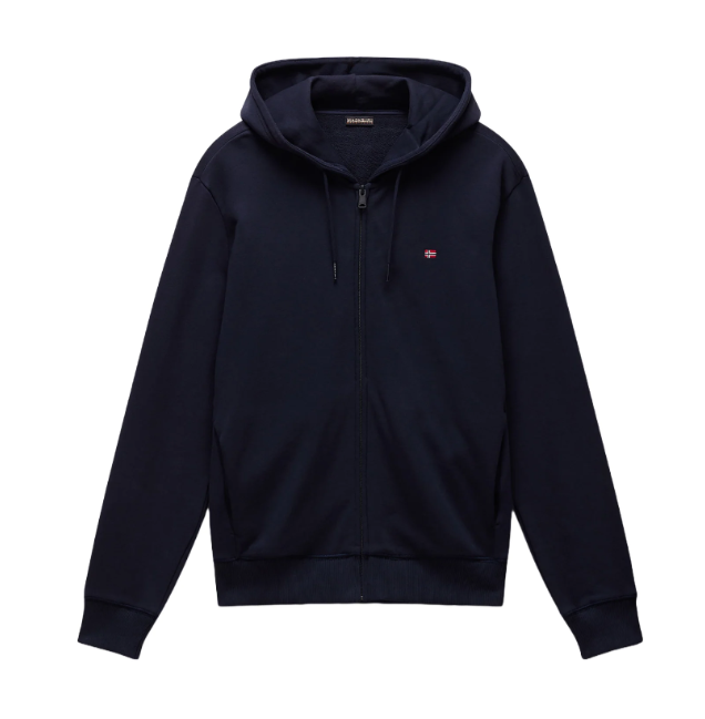 Felpa full zip cappuccio Napapijri Balis uomo