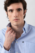 Camicia button down ASCOT uomo popeline cotone