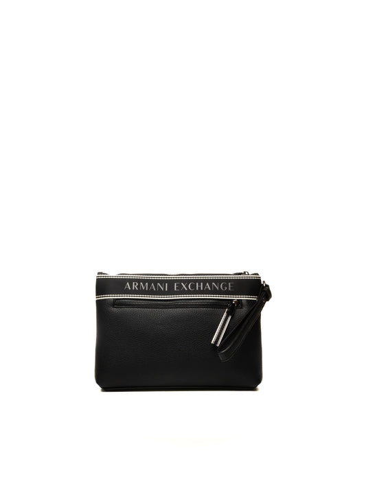 Pochette uomo A|X ecopelle logo monogram
