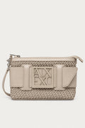 Borsa A|X donna poliestere logo allover stampato