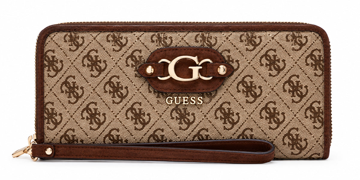 Portafoglio donna Guess Samantha zip-around logo