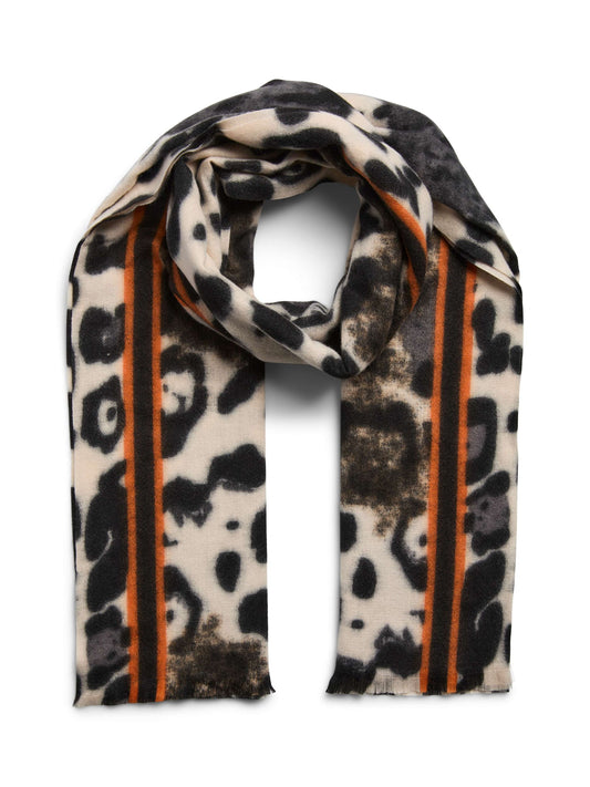 Sciarpa PIECES donna animalier tessuta AI 2026