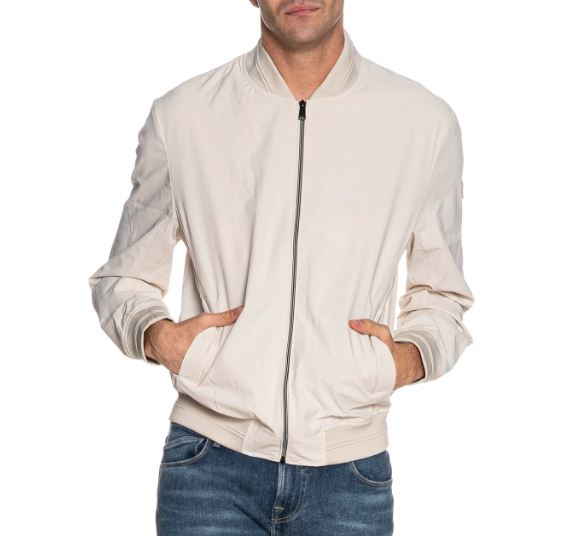 Giubbino bomber Guess uomo stretch zip
