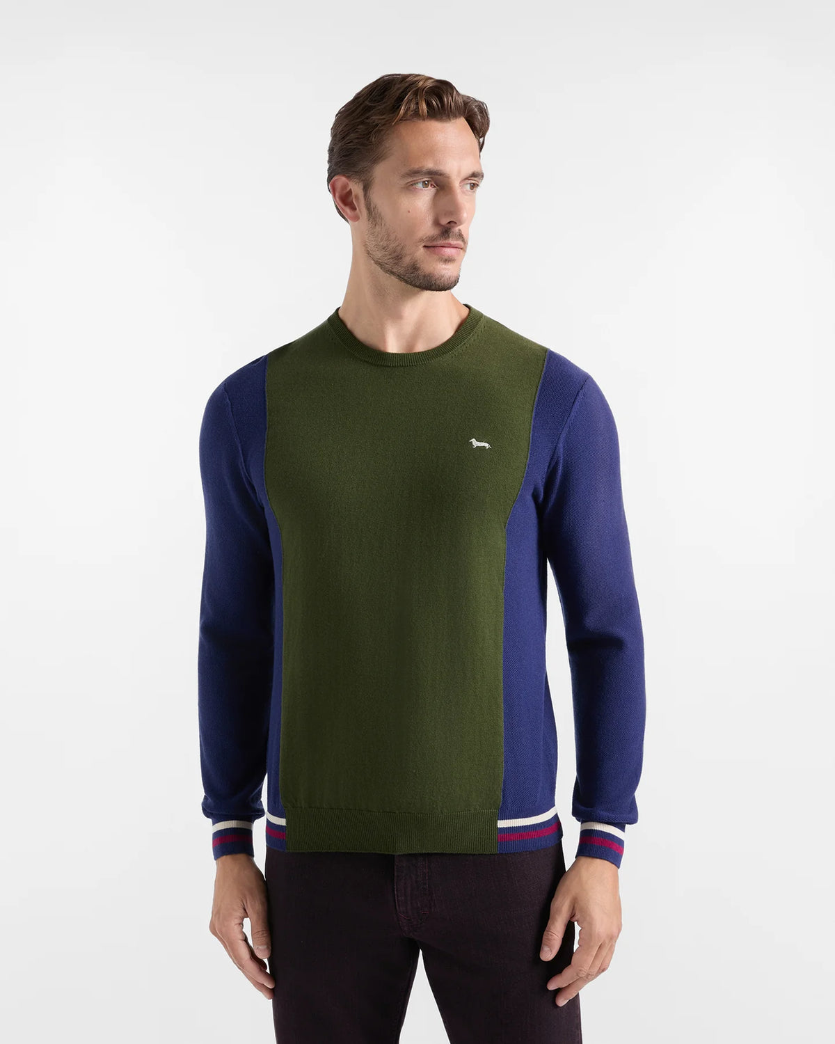 Maglia Harmont & Blaine uomo girocollo intarsio